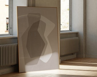Shapes Series No6 - Fine Art Print - Minimalist Art Print - Modern Art - Abstract Poster - Fragment Art - Japandi - Living Room