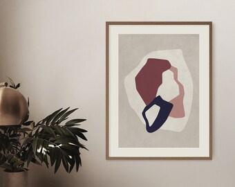Shapes Series No3 - Fine Art Print - Minimalist Art Print - Modern Art - Abstract Poster - Fragment Art - Japandi - Living Room