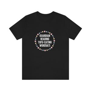 Guardian Reading Tofu Eating Unisex Jersey Short Sleeve Tee