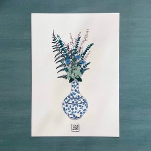 Série Fleurs numéro 5 - Illustration - Print - Art - Fine art - Décoration - Fait main - Impression - A5 - A6 - Carte