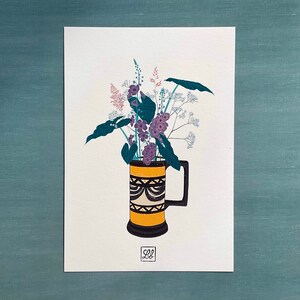 Série Fleurs numéro 3 - Illustration - Print - Art - Fine art - Décoration - Fait main - Impression - A5 - A6 - Carte