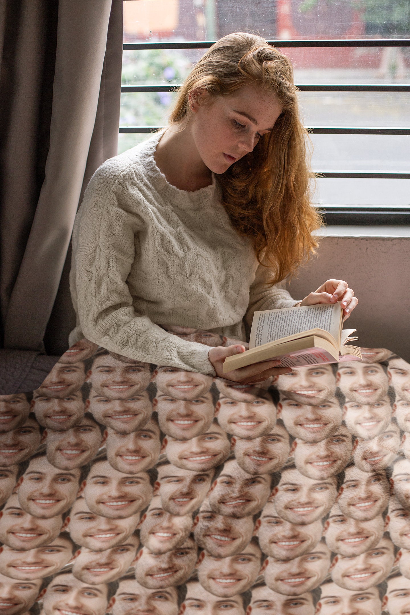 Personalized Photo Blanket, Custom Funny Face Blanket, Custom Fleece Blanket,funny Gift for ...
