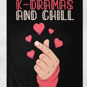 K-Dramas Blanket, Korean Dramas Throw, Kawaii Home Decor, Gift For Movie Lovers, Christmas Present Ideas, Birthday Gifts