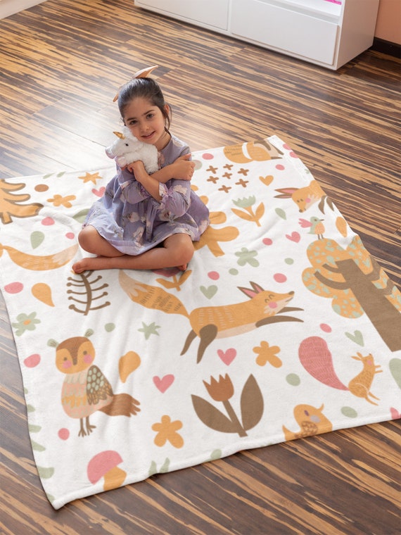 Woodland fleece hot sale blanket
