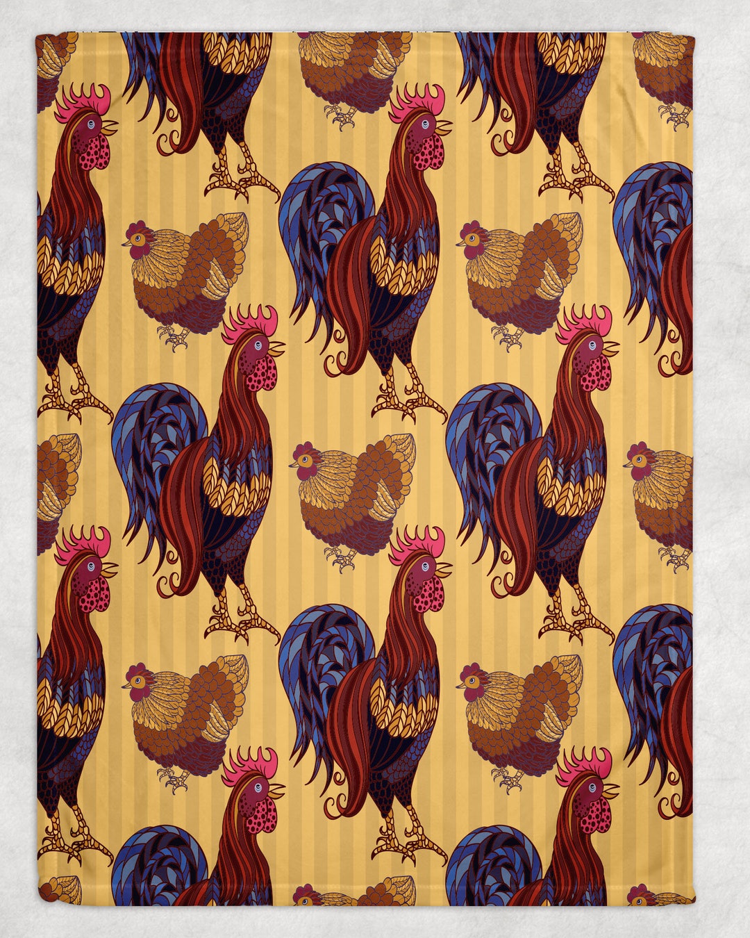 Personalized Chicken Blanket, Chicken Fleece Blanket, Farm Chicken Blanket, Baby Blanket, Farm