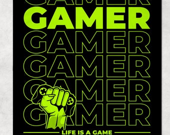 Personalized Gamer Blanket - Custom Gamer Gift for Teens Kids Gaming Soft Blanket Gift for Children Gift for Son Daughter- Fleece Blanket