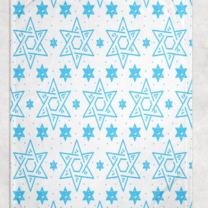 Magen David - Star of David - Fleece Blanket Throw