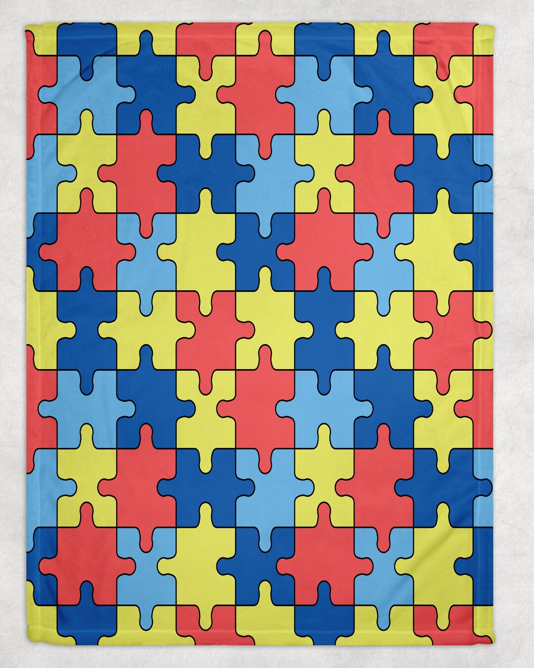 Autism Blanket Autism Throw Blanket Autism Fleece Blanket Etsy