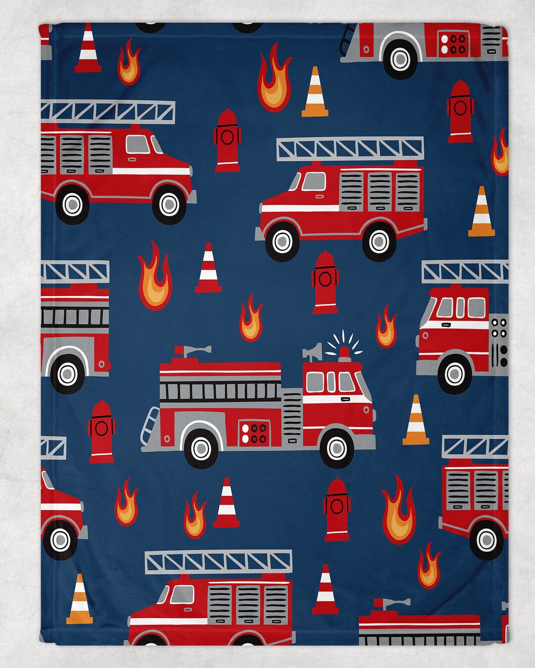 Personalized Fleece Baby Blanket Rescue Vehicle Blanket Baby Etsy