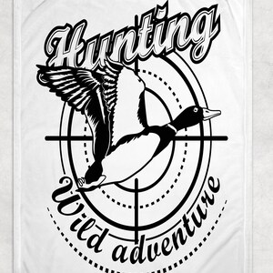 Hunting Fleece Blanket Duck Hunter Cozy Throw Blanket To Mother Grandma Grandpa Gift