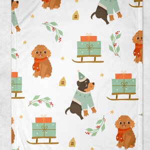 Dog Throw Blanket: fleece  Throw for Sofa, Pink animals Blanket, Home Decor Gift, Chocolate Lab, Bulldog, Dachshund, Husky, Chihuahua