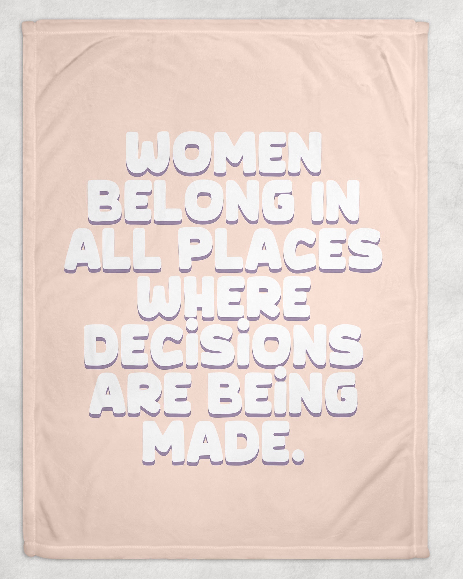 RBG Blanket, Ruth Bader Ginsburg Blanket, Feminist Blanket, Women Belong in  All Places Where Decisions Are Being Made, Feminist Gift -  New Zealand