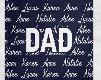 Dad, Grandpa Personalized Blanket, Father's Day Gifts, Gifts for Him, Personalized Gift for Dad, Gifts for Husband, Mens Gift