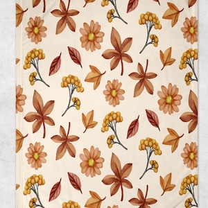 Fall Garden Retro Blanket