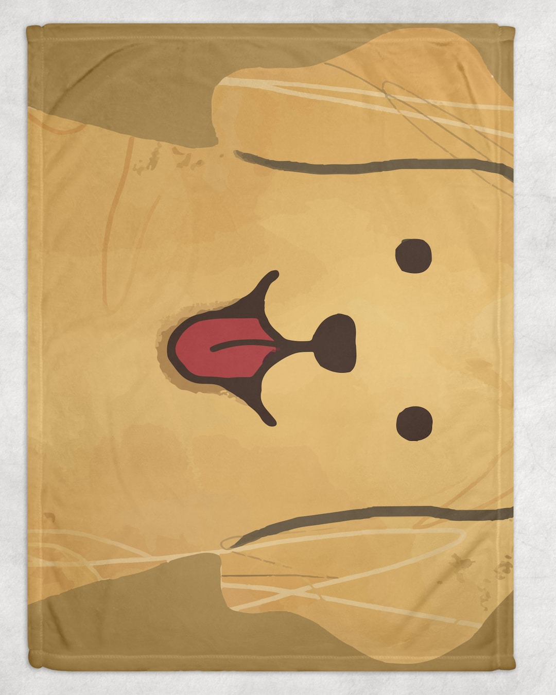 Golden Retriever Blanket, Dog Breed Decorative Throw, Fleece, Pets