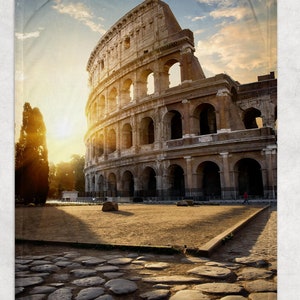 Rome Colosseum Blanket / Rome Colosseum Fleece Blanket