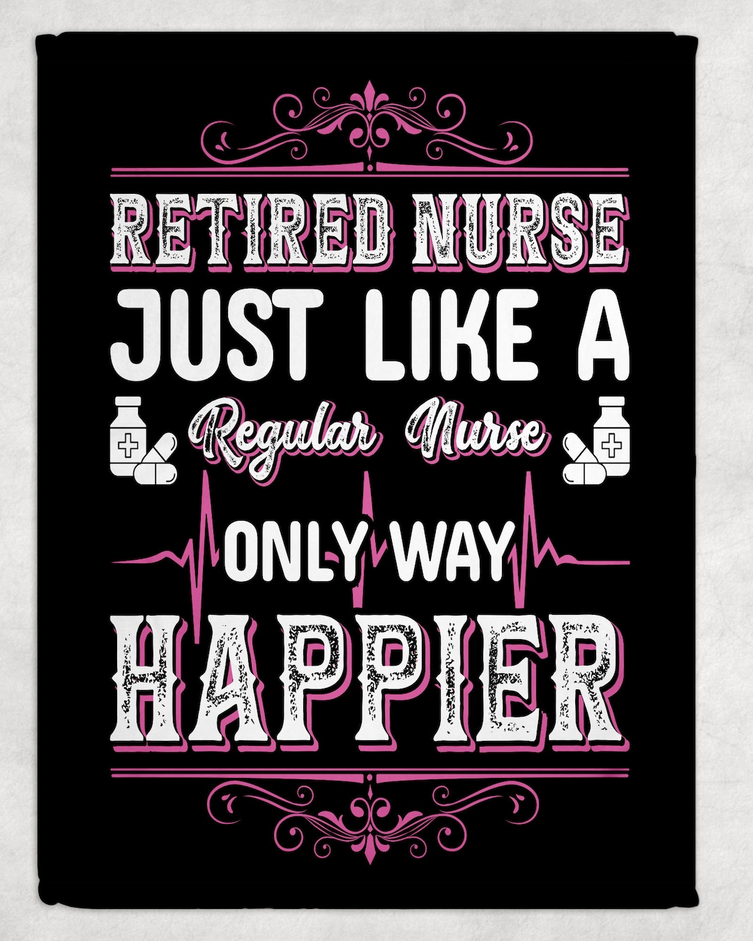 Personalized Retirement Gift for Nurse, Retirement Blanket ,customized