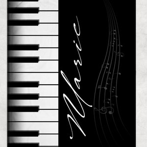 Keyboard and Piano Music Note Stickers for Music Education (176
