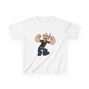 Kids Popeye , Fun Kids T-Shirt, Cartoon Character Shirt, Playful Graphic Tee, Gift for Children, Birthday Present Tee