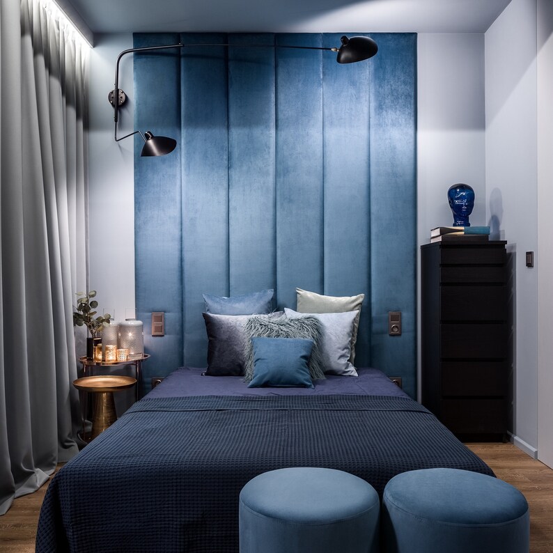 Soft Royal Velvet Wall Panel Wall Panels Wall Cushion Etsy