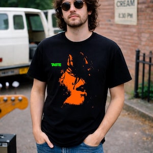 Taste - Rory Gallagher Classic Rock Band Unisex Tee, Heavy Cotton Shirt Rock n Roll Fans, Music Lover Gift , Vintage Concert T-Shirt