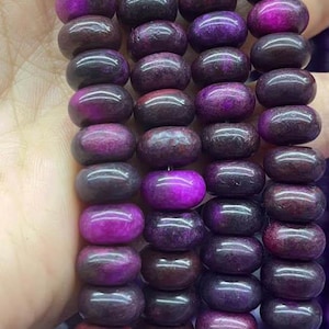 Sugilite Stone Beads: Abacus, Rondelle, Column, Oval, Round - 15.5 Inch Strand