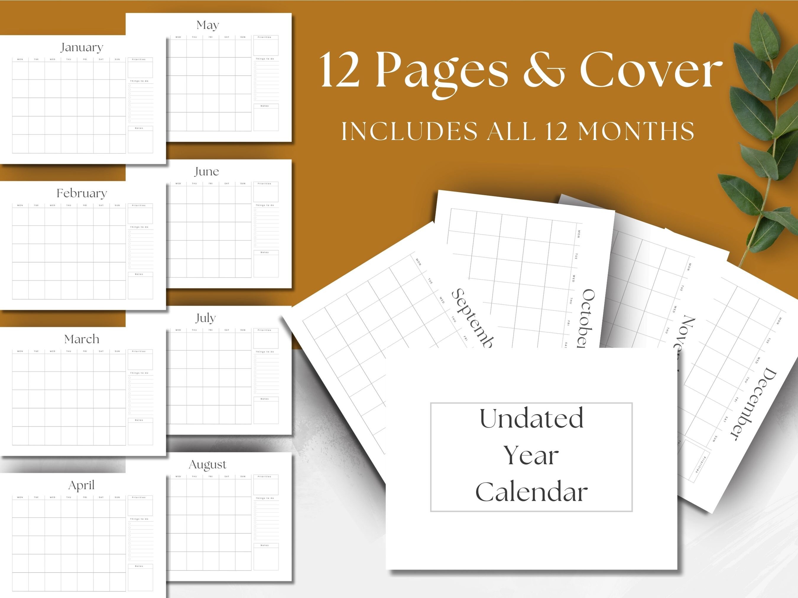 perpetual-calendar-printable-monthly-planner-birthday-etsy