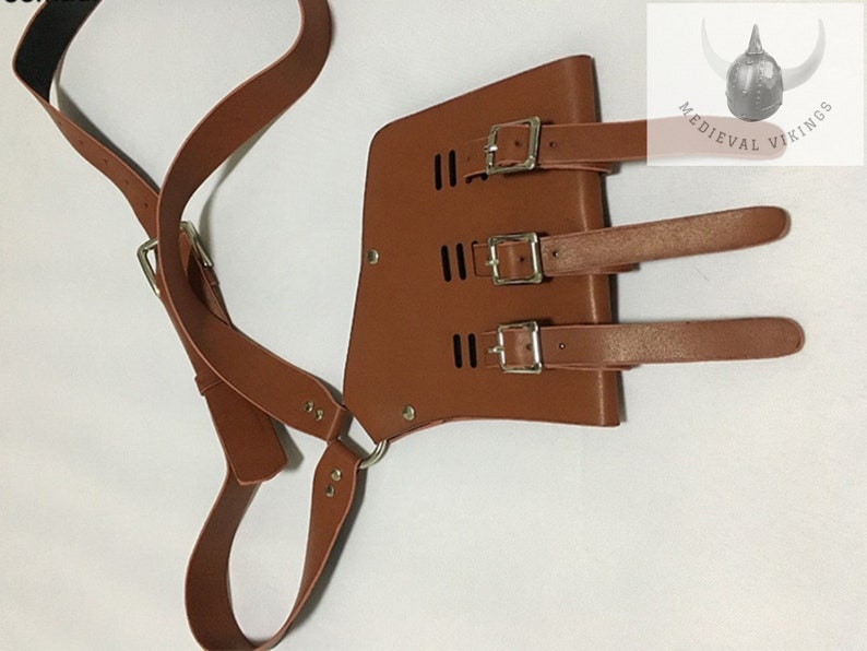 Medieval Shoulder Strap Sword Holder Sheath PU Leather Sling Etsy