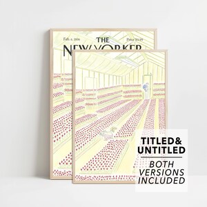 Impresión de portada de la revista The New Yorker, edición del 6 de febrero de 2006. Póster de The New Yorker. Arte de pared imprimible de moda. Regalo para ella. Impresiones digitales TNY132.