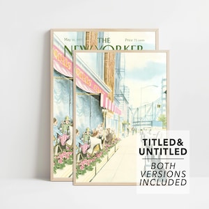 Impresión de portada de la revista The New Yorker, número del 16 de mayo de 1977. Póster de The New Yorker, arte de pared imprimible de moda, regalo para ella. Impresiones digitales TNY115.