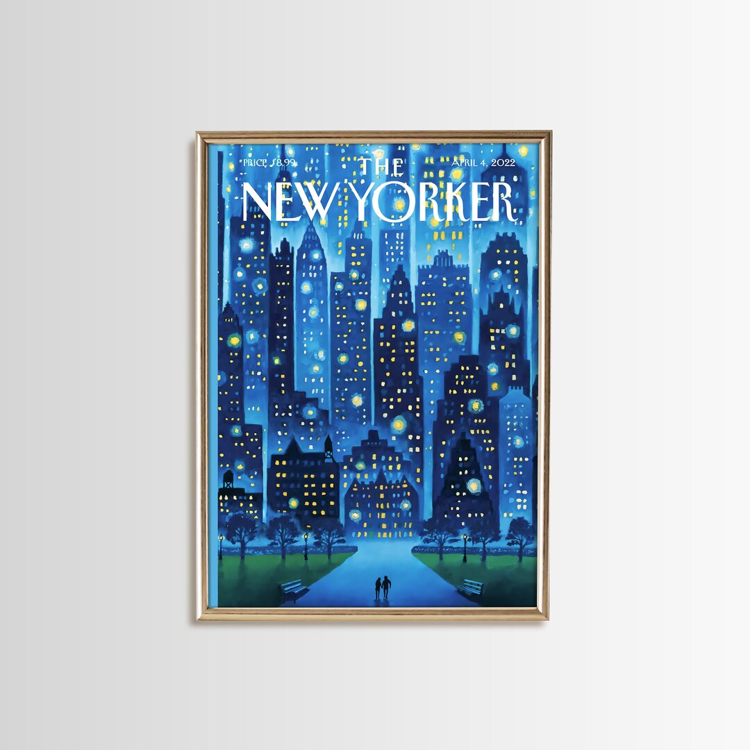 New Yorker Poster Trendy Wall Art the New Yorker Prints Etsy