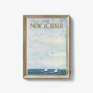 New Yorker Download Blue New Yorker Magazine Vintage The New Yorker Print Set New Yorker Poster New Yorker Cover Art The New Yorker Digital