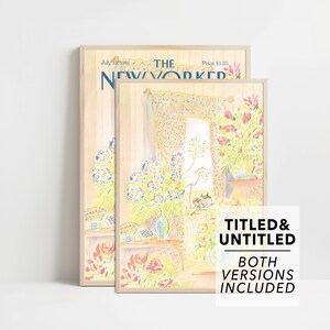 Impresión de portada de la revista The New Yorker, número del 13 de julio de 1981. Póster de The New Yorker. Arte de pared imprimible de moda. Regalo para ella. Impresiones digitales TNY141.