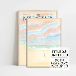 Impresión de portada de la revista The New Yorker, número del 11 de agosto de 1997. Póster de The New Yorker, arte de pared imprimible de moda, regalo para ella. Impresiones digitales TNY150