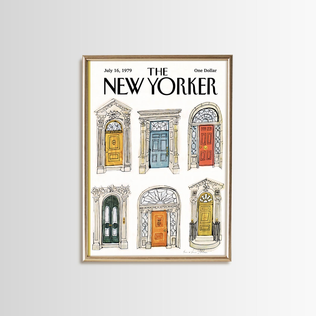 New Yorker Poster the New Yorker Prints Trendy Wall Art Etsy