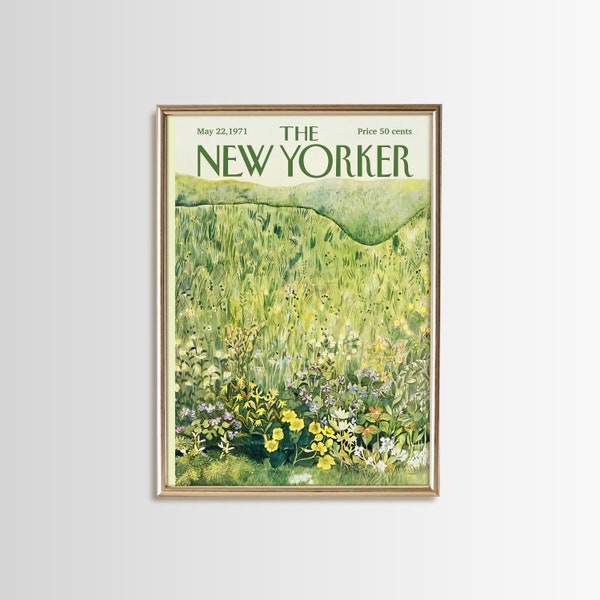 Vintage New Yorker à télécharger Green New Yorker Magazine The New Yorker Print Set New Yorker Poster New Yorker Cover Art The New Yorker Digital