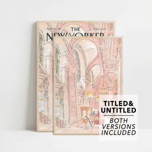 Impresión de portada de la revista The New Yorker, edición del 28 de abril de 1986. Póster de The New Yorker, arte de pared imprimible de moda, regalo para ella. Impresiones digitales TNY005