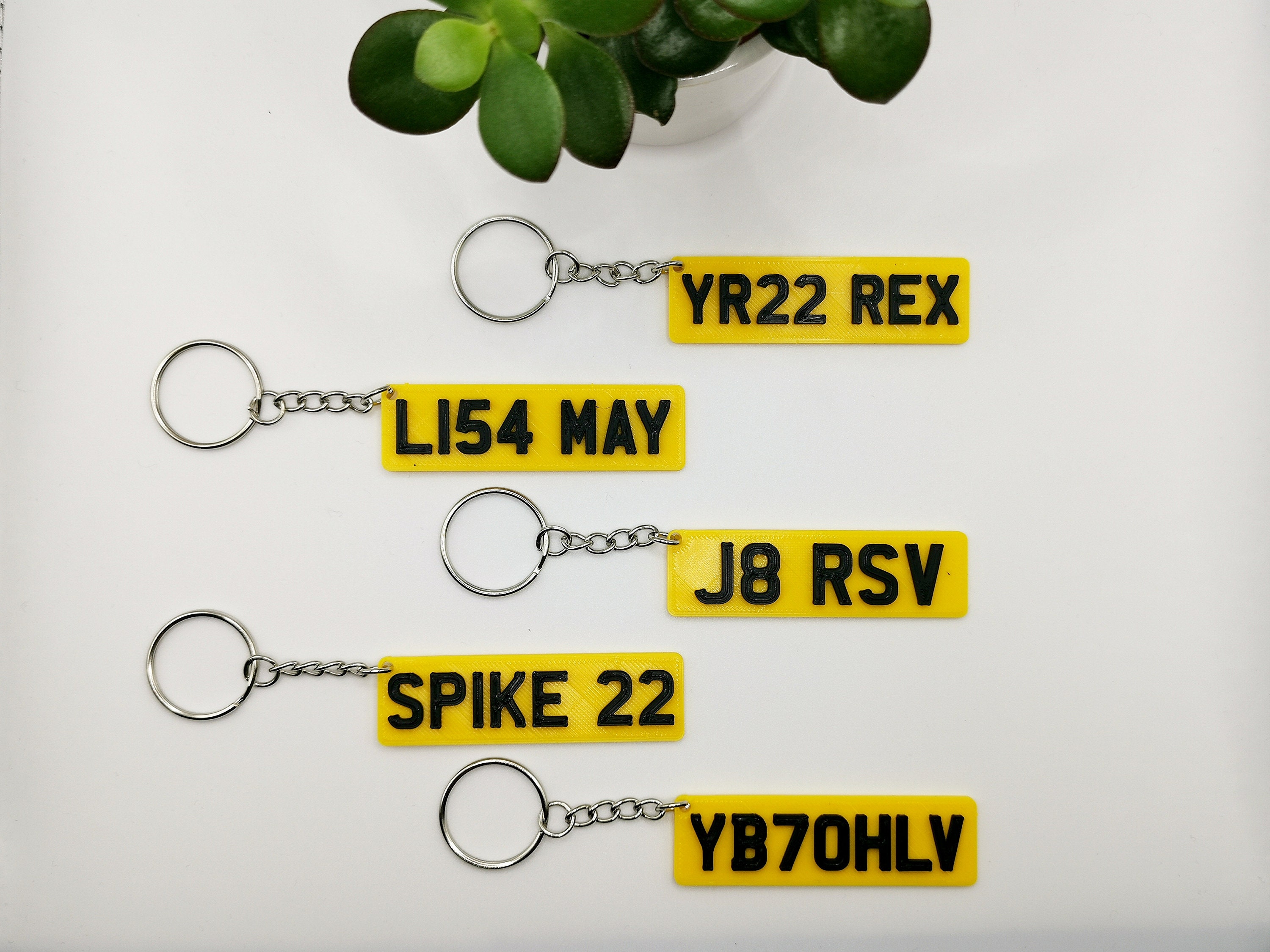 Number Plate Keyring Car Reg Plate License Plate Keyring Etsy UK