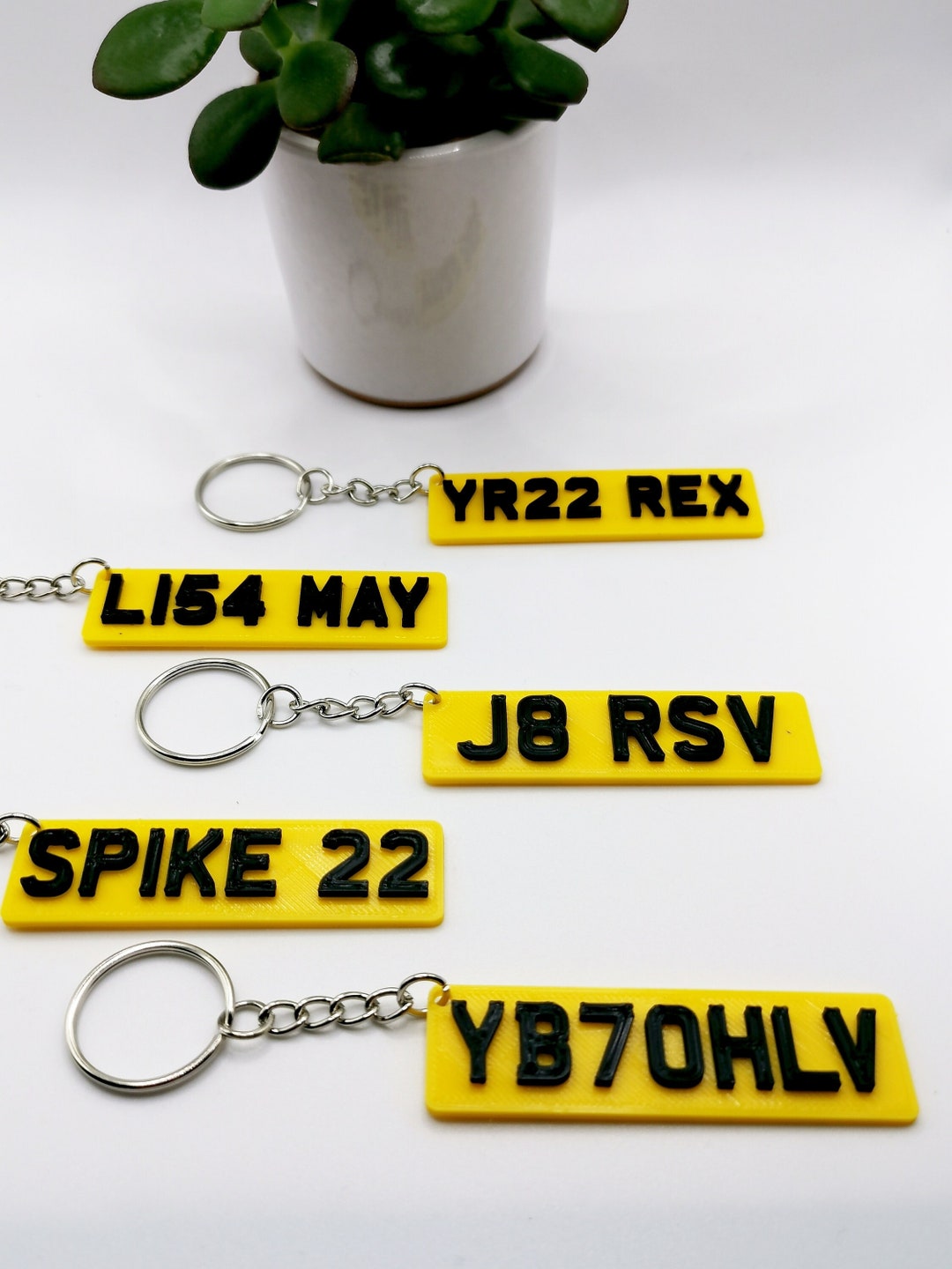 Number Plate Keyring Car Reg Plate License Plate Keyring Etsy UK