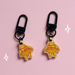 Elden Ring Companion Jar pot Talisman keychain charm - video game - kawaii - fantasy art - dark souls