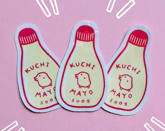 Naklejka holograficzna Kuchipatchi Mayo - naklejka Tamagotchi - słodka naklejka - naklejki dla dzieci - naklejki anime - kawaii