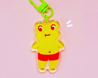 Portachiavi olografico Froggy - rana - carino - cottagecore - regalo kawaii