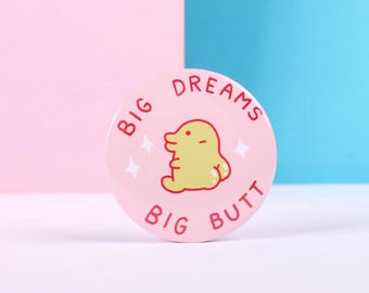 ビッグドリームス ビッグバット くちぱっち ピンバッジ - たまごっち - かわいい - カワイイ - ギフト - ユニーク - おかしい - アート