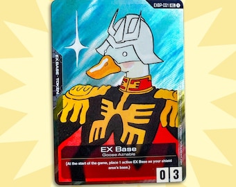 Goose Aznable trading card proxy Gundam TCG Game - Char - gunpla