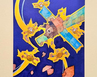 マグネマイト A5 アートプリント - 壁飾り - 水彩画 - 部屋 - ギフト