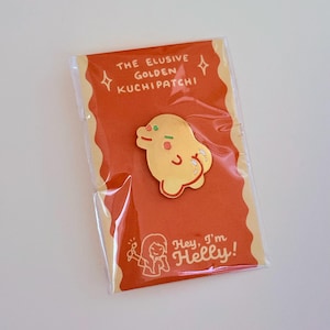 Elusive golden Kuchipatchi enamel pin tamagotchi kawaii cute gift