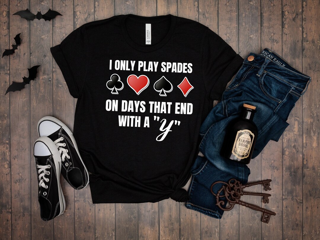 Spades Shirt, King of Spades, Playing Card Shirt, Card Game Shirt