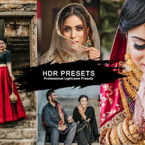 5 HDR presets for Lightroom Desktop, for Indian weddings, professional photographers