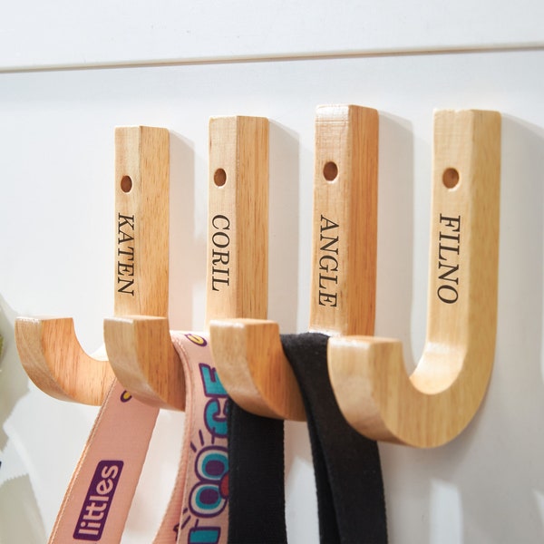 Wooden Coat Hooks Etsy