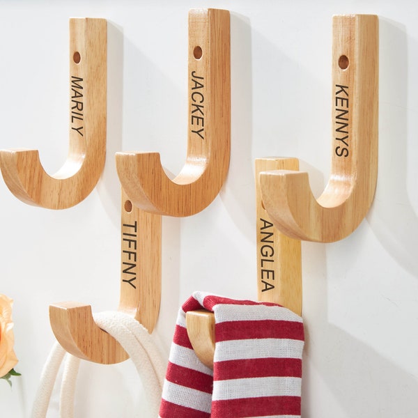 Wooden Coat Hooks Etsy